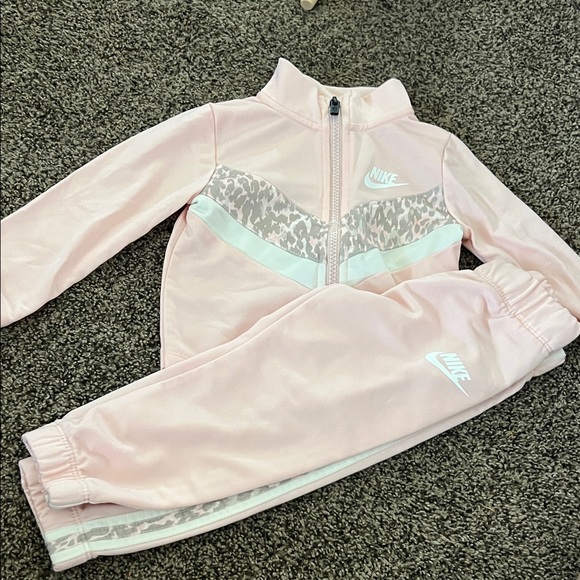 Nike Light Pink Tracksuit with Animal Print - Picture 1 of 1